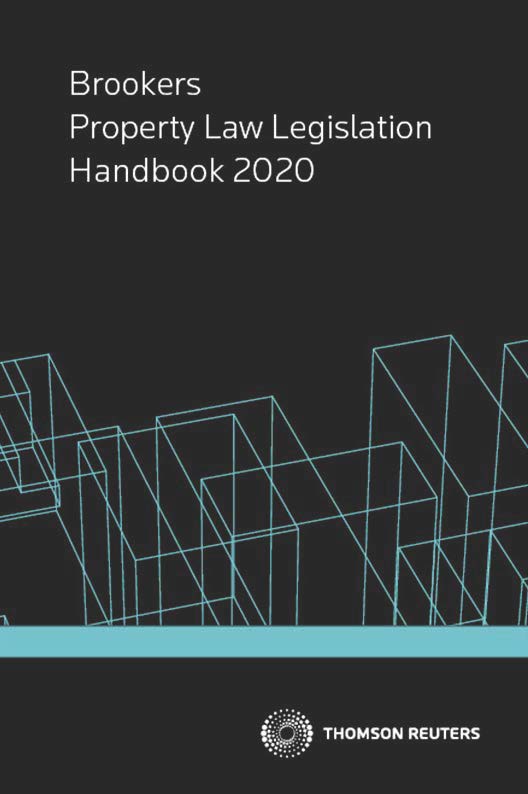 Brookers Property Law Legislation Handbook 2020